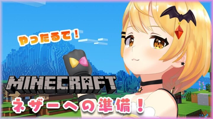 【Minecraft】ネザーへ遠足前の準備だ！！♪【ホロライブ/夜空メル】