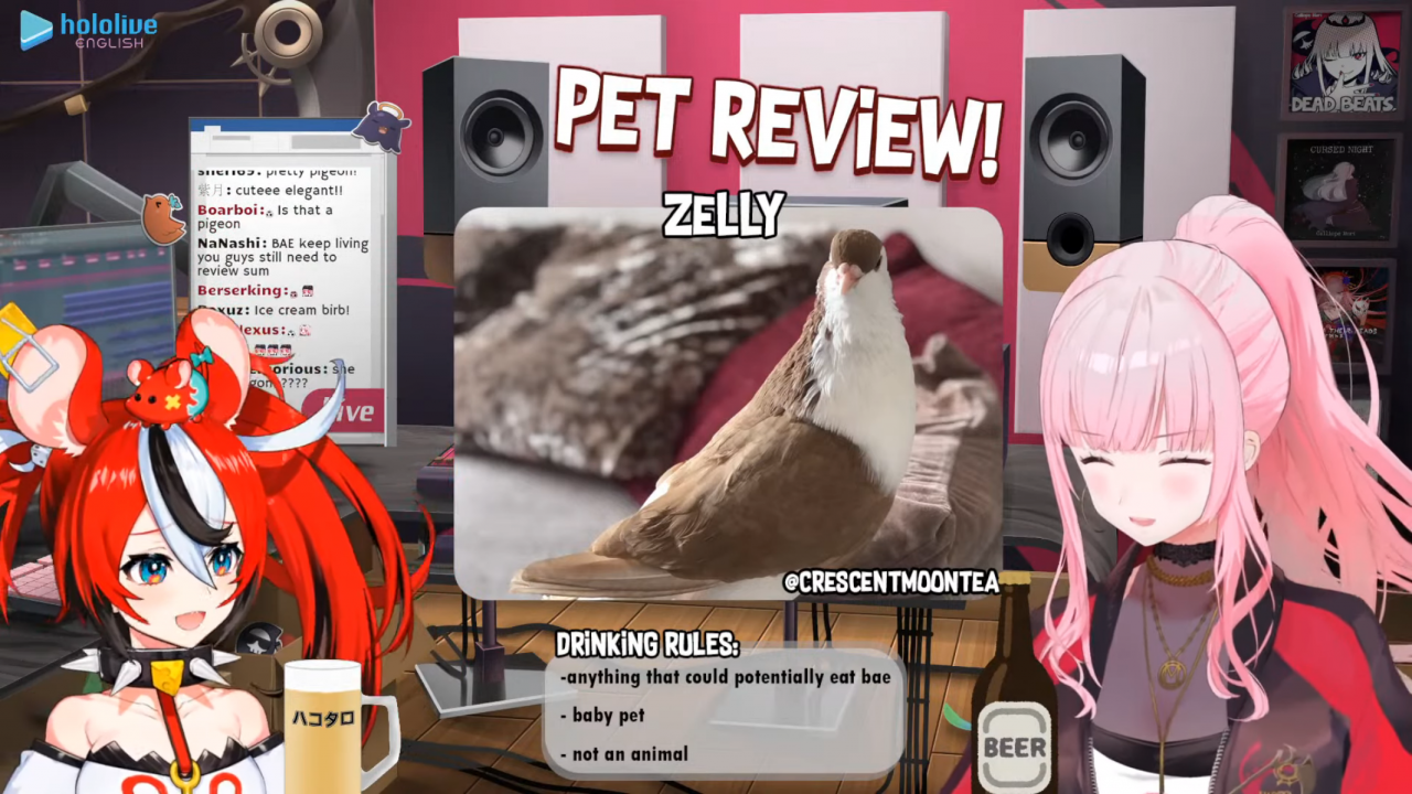 1a7014934373f8c71a16676c8e609498 パス太郎デビュー！！【PET REVIEW】Drinking and Checking Out Your Cute Friends! with Baelz Hakos #baecalliopetreview