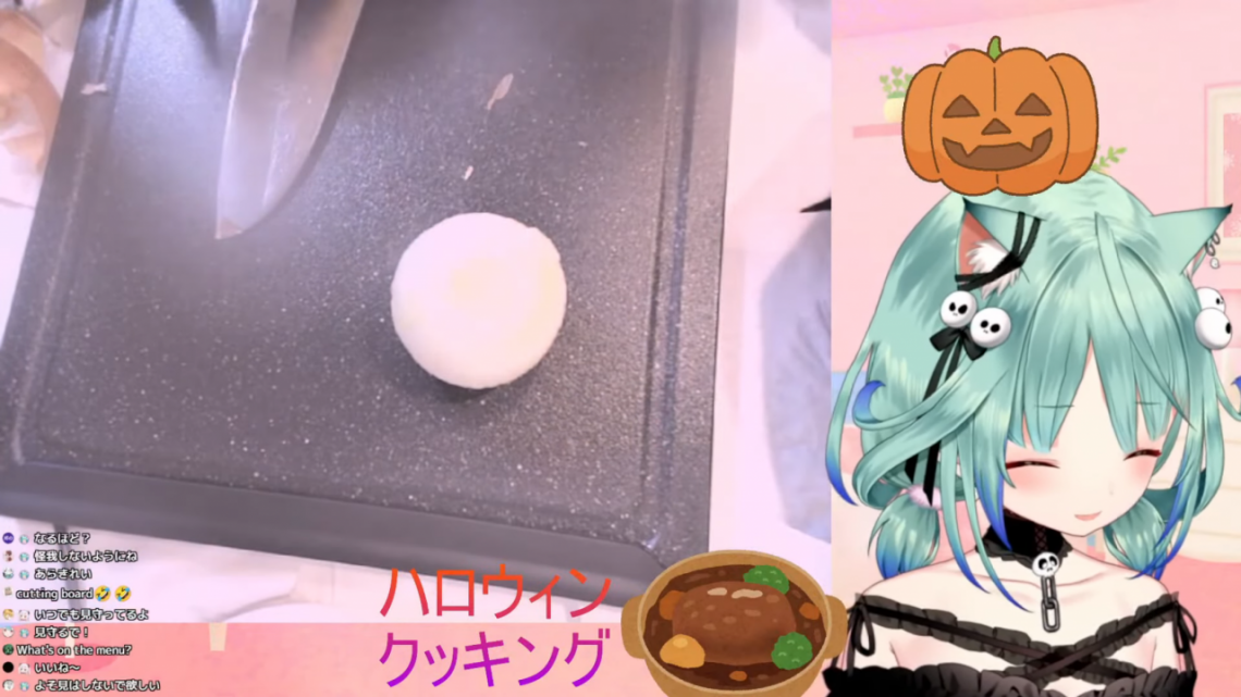 【Halloween cooking/カメラ】ハロウィン！！お料理しよおおおお！！！【潤羽るしあ/ホロライブ】