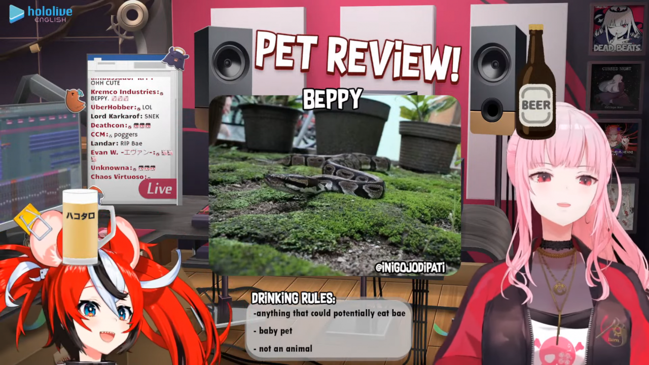 649b794dcf10ca12d9533600d8a2de9b パス太郎デビュー！！【PET REVIEW】Drinking and Checking Out Your Cute Friends! with Baelz Hakos #baecalliopetreview