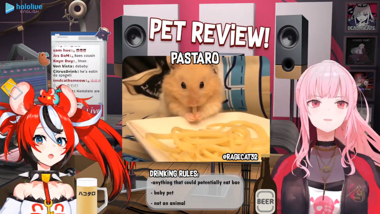 9e8ad6747e6554c5f8a9184b99413983 パス太郎デビュー！！【PET REVIEW】Drinking and Checking Out Your Cute Friends! with Baelz Hakos #baecalliopetreview