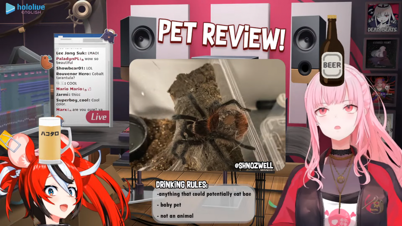 a03f1304f22351697a03742067bf8c83 パス太郎デビュー！！【PET REVIEW】Drinking and Checking Out Your Cute Friends! with Baelz Hakos #baecalliopetreview
