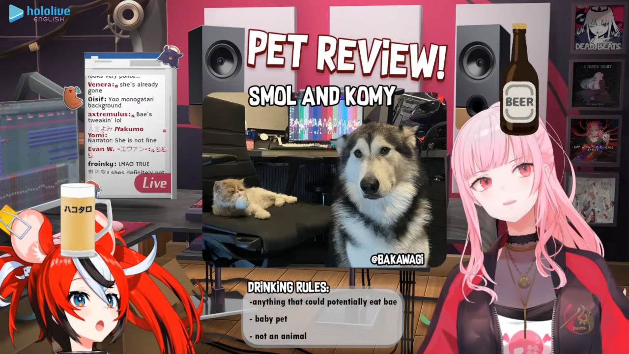 a8650c9919b0ac2b587d28b098747fa5 パス太郎デビュー！！【PET REVIEW】Drinking and Checking Out Your Cute Friends! with Baelz Hakos #baecalliopetreview
