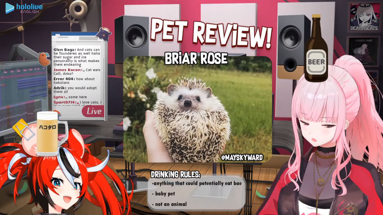 c598b6269ff51a562782197ee9728ff0 パス太郎デビュー！！【PET REVIEW】Drinking and Checking Out Your Cute Friends! with Baelz Hakos #baecalliopetreview