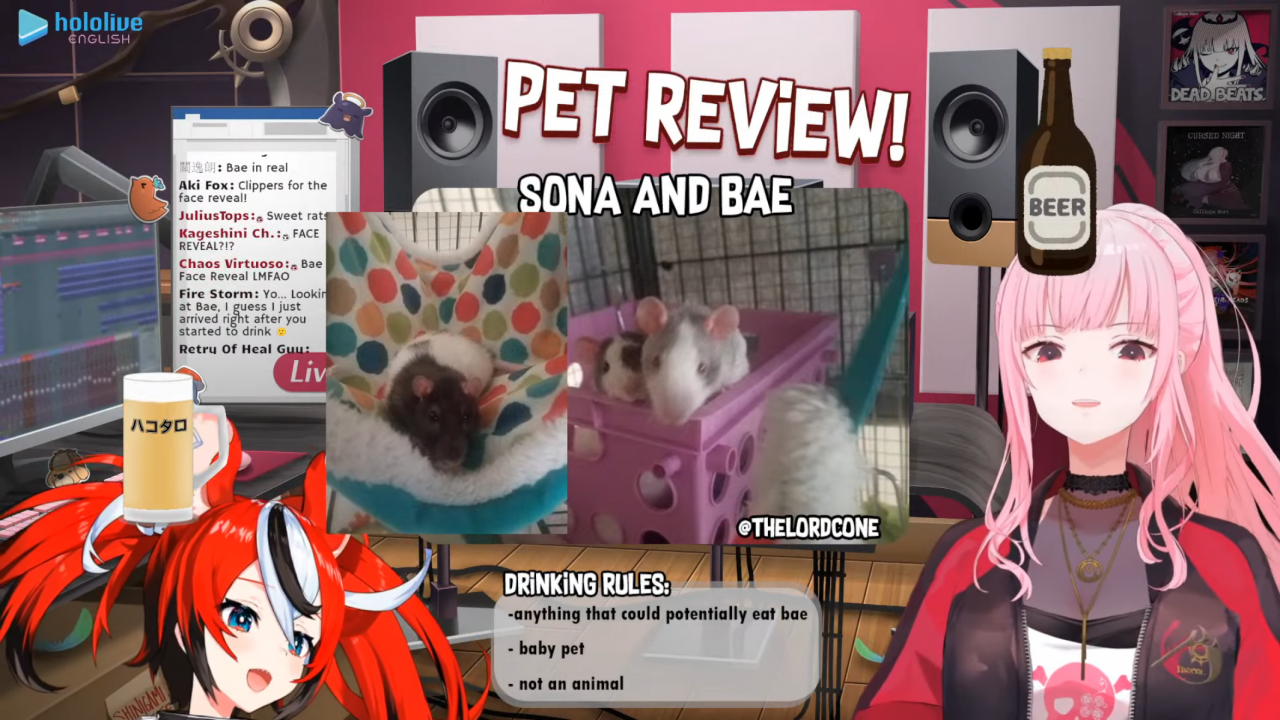 d456edb2582b317cb3d4e0abc02f02d3 パス太郎デビュー！！【PET REVIEW】Drinking and Checking Out Your Cute Friends! with Baelz Hakos #baecalliopetreview