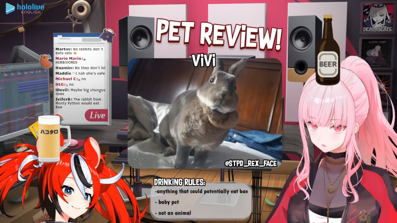 efe67c510d926f20eb7f9094ee090001 パス太郎デビュー！！【PET REVIEW】Drinking and Checking Out Your Cute Friends! with Baelz Hakos #baecalliopetreview