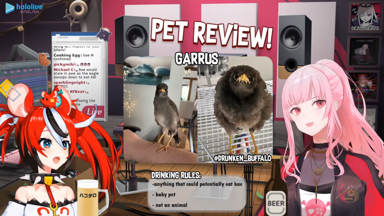 f9b426189b246cae05d18a1d72180d45 パス太郎デビュー！！【PET REVIEW】Drinking and Checking Out Your Cute Friends! with Baelz Hakos #baecalliopetreview